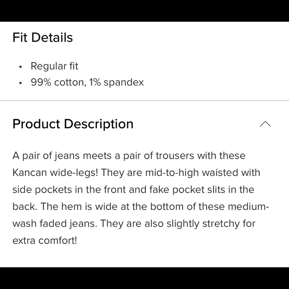 NIB NWT KanCan Classy Wide Leg Jeans - Picture 16 of 16